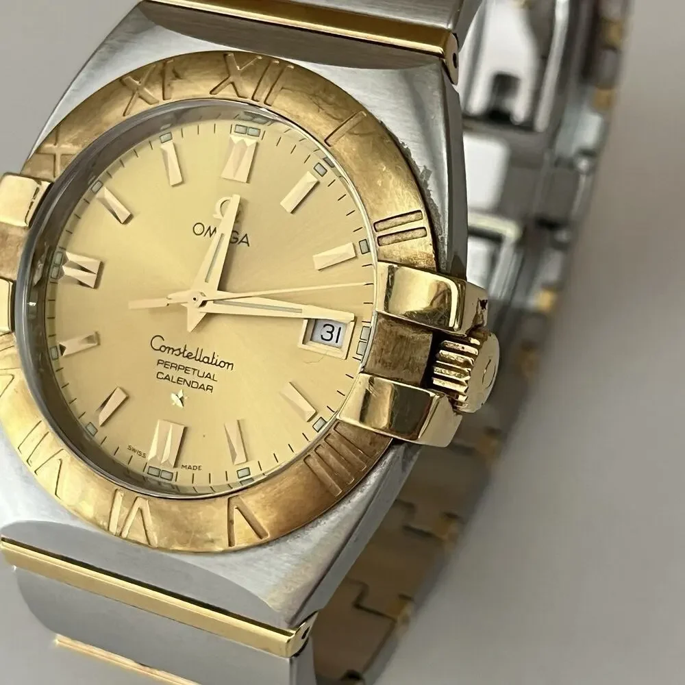Omega Constellation Perpetual Cal. Double Eagle 18kt Gold & Stainless Steel 38mm
